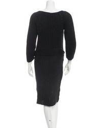 Sonia Rykiel Rib Knit Sweater Dress
