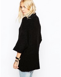 Just Female Avia Knit Sweater In Black