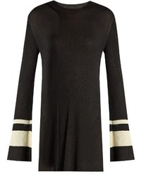 Ellery Barbie Round Neck Ribbed Knit Sweater