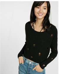 Express Destroyed Knit Sweater