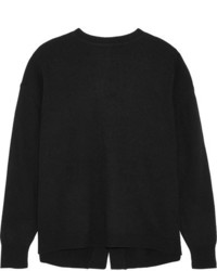 Ellery Grace Open Back Knitted Sweater Black