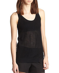 Theory Hopewell Cotton Cashmere Open Knit Tank