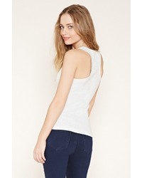 Forever 21 Ribbed Racerback Tank Top