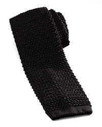 Charvet Knit Silk Tie Black