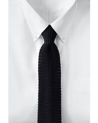 Lands' End Regular Narrow Silk Knit Necktie