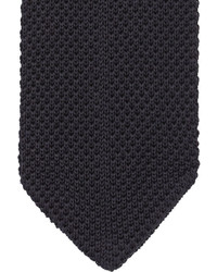 T.M.Lewin Black Knitted Silk Tie