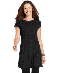 Style&co. Cap Sleeve Cable Knit Tunic