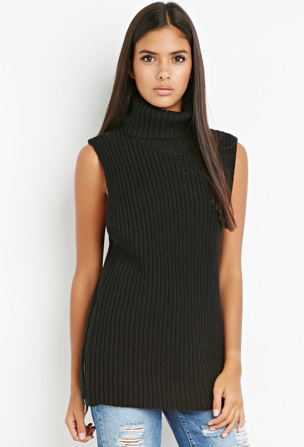 zippered turtleneck