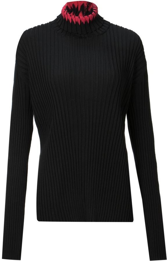 Akane Utsunomiya Ribbed Roll Neck Sweater, $774 | farfetch.com