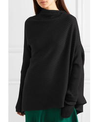 MARQUES ALMEIDA Asymmetric Ribbed Merino Wool Sweater