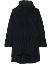 Co Ribbed Wool And Cashmere Blend Turtleneck Sweater