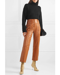 Proenza Schouler Cropped Knitted Turtleneck Sweater