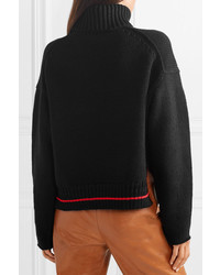Proenza Schouler Cropped Knitted Turtleneck Sweater