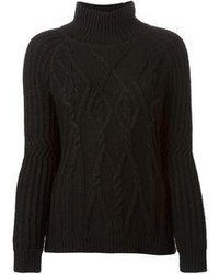 Duffy Cable Knit Turtle Neck Sweater