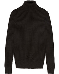 Michl Kors Collection Chunky Knit Turtleneck Sweater