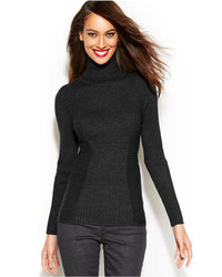 INC International Concepts Ribbed Knit Turtleneck Sweater