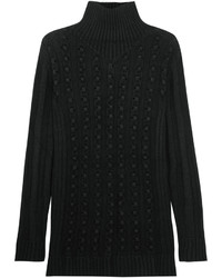 Opening Ceremony Ribbed Knit Wool Blend Turtleneck Sweater