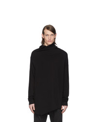 Julius Ssesne Black Drape Turtleneck