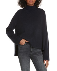 Lewit Tie Back Highlow Cashmere Blend Sweater