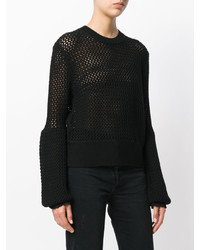 MCQ Alexander Ueen Knit Exaggerated Sleeve Top