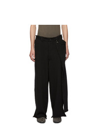 Yohji Yamamoto Black Knit Trousers