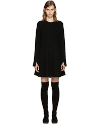 Proenza Schouler Black Wool Knit Dress