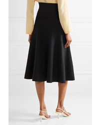 The Row Allesia Wool Blend Midi Skirt