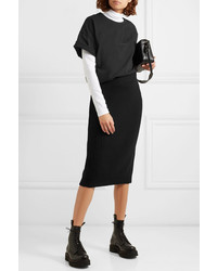 Marc Jacobs Ribbed Wool And Cashmere Blend Midi Skirt