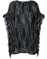 Missoni Fringed Knitted Poncho