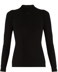 Courreges Courrges Ribbed Knit Wool Sweater