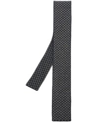 Black Knit Wool Tie