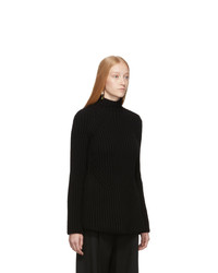 Givenchy Black Wool And Cashmere Long Structure Turtleneck