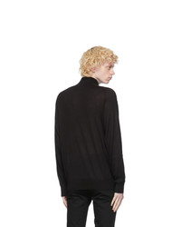 Givenchy Black Wool And Silk Turtleneck