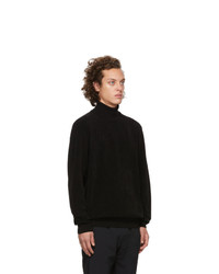 Hugo Black Wool Slusson Turtleneck