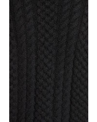 Saint Laurent Cable Knit Wool Turtleneck Sweater