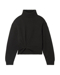 T by Alexander Wang Twist Front Wool Turtleneck Sweater