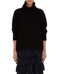 Sacai Wool Sweater With Removable Turtleneck
