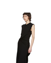McQ Alexander McQueen Black Tomiko Knit Twist Dress