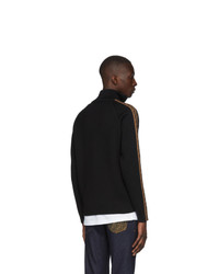 Fendi Black Forever Zip Up Sweater