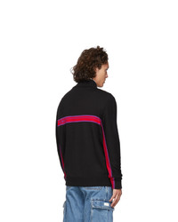 Gcds Black Wool Logo Track Jacket