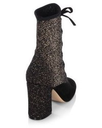 Gianvito Rossi Knit Lace Booties