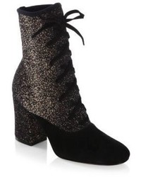 Gianvito Rossi Knit Lace Booties