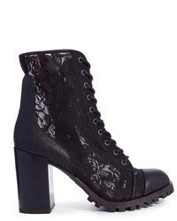 Report Signature Allon Lace Block Heeled Ankle Boots