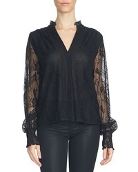 1 STATE 1state Blouson Sleeve Lace Blouse