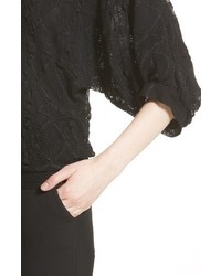 Fuzzi Lace Cocoon Sleeve Top