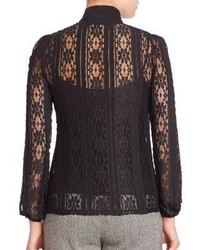 RED Valentino Lace Tie Neck Top
