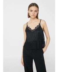 Mango Lace Tulle Top