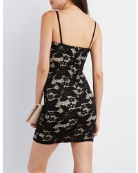 Charlotte Russe Floral Lace Bodycon Dress