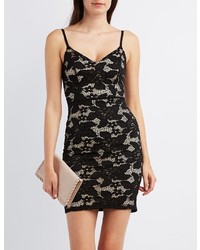 Charlotte Russe Floral Lace Bodycon Dress