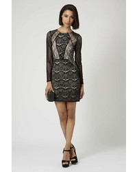 Topshop Cut Out Lace Bodycon Dress